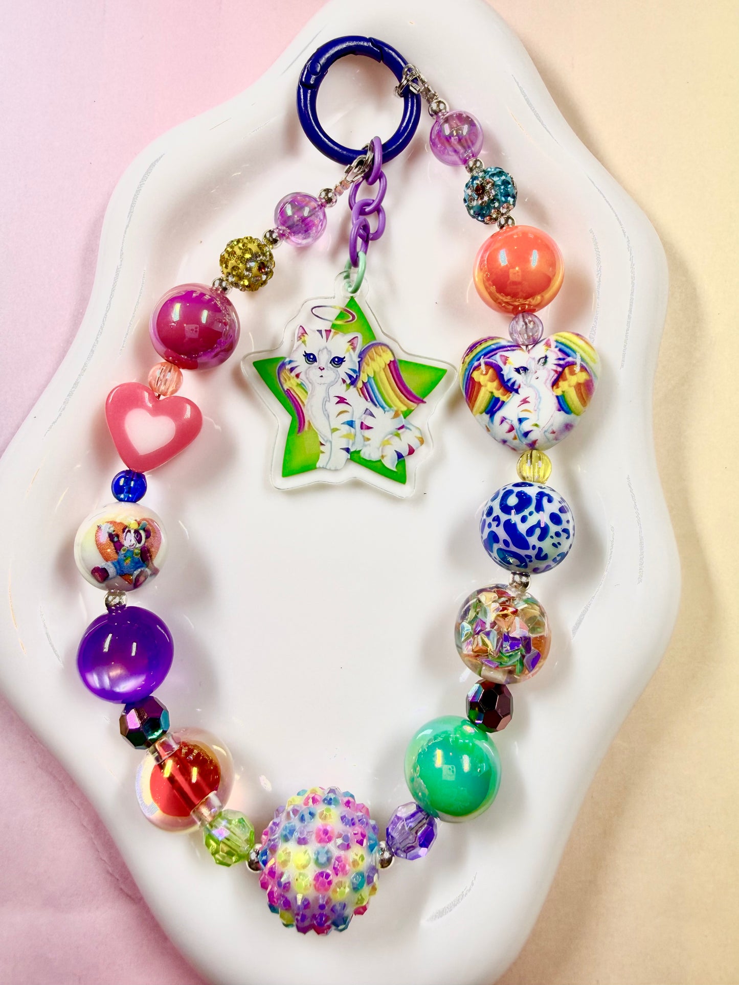 Handmade Phone Chain Wristlet Lisa