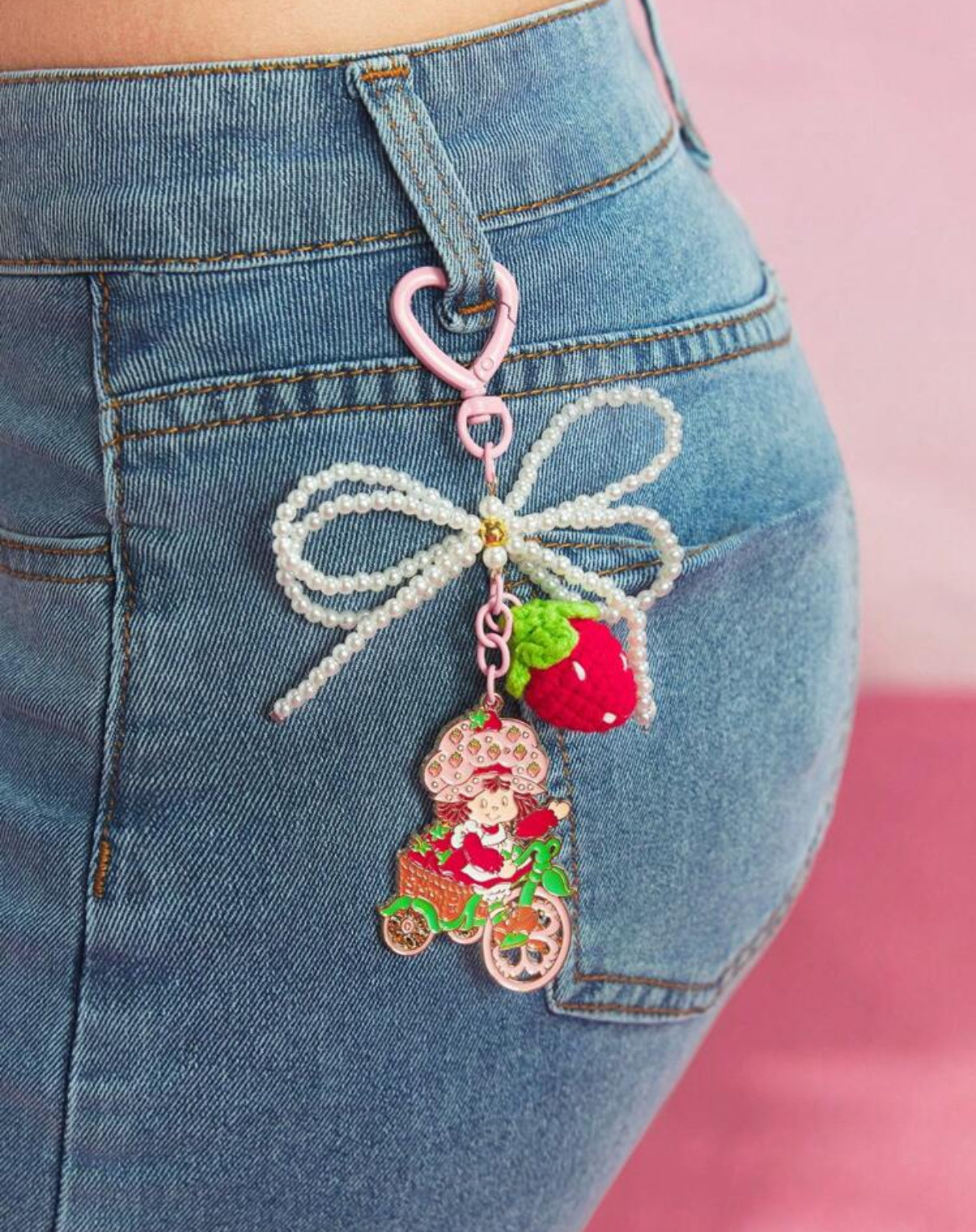 Strawberry girl with bike