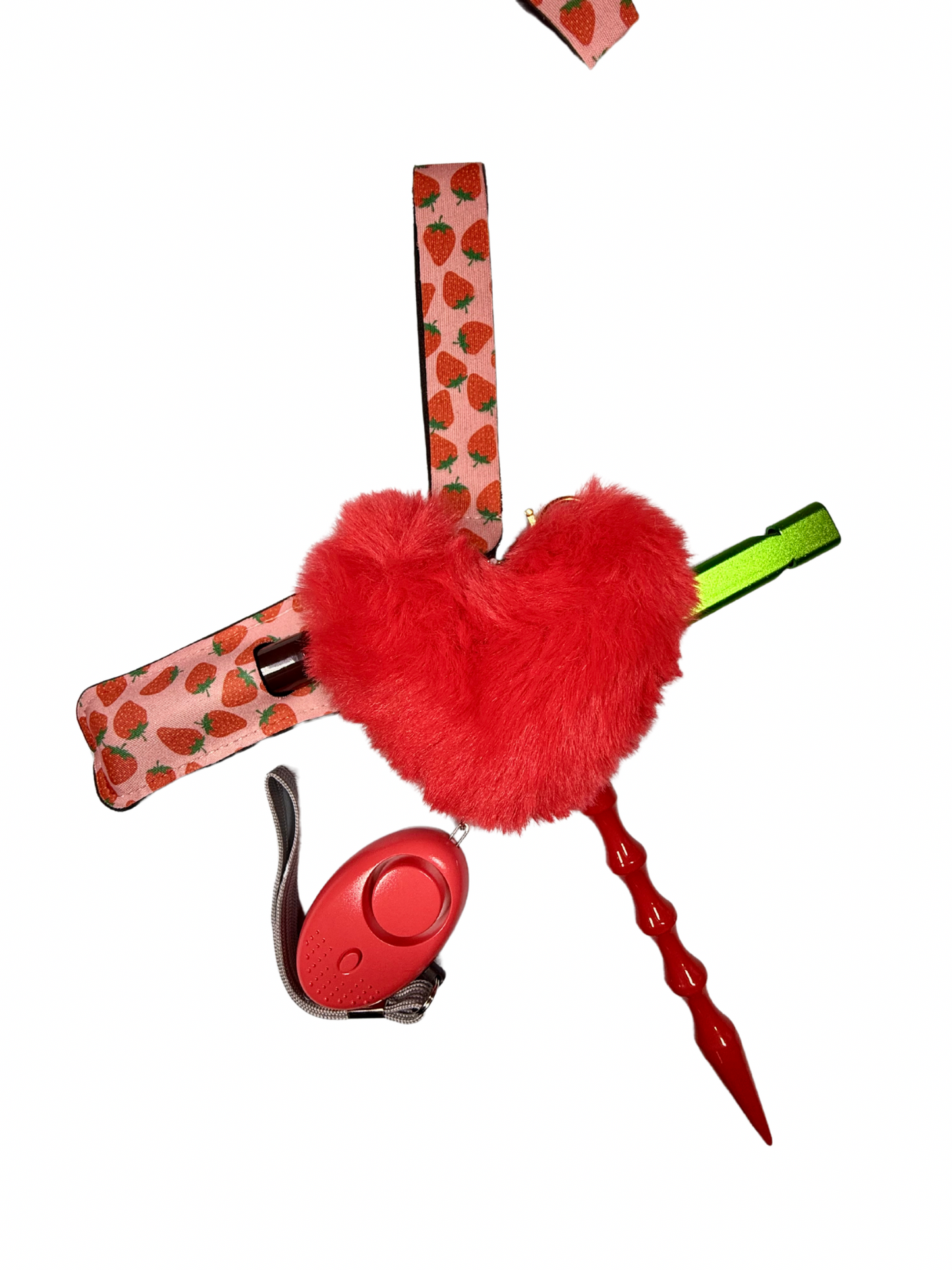Berry Cute Mini – Strawberry Beauty & Safety Keychain