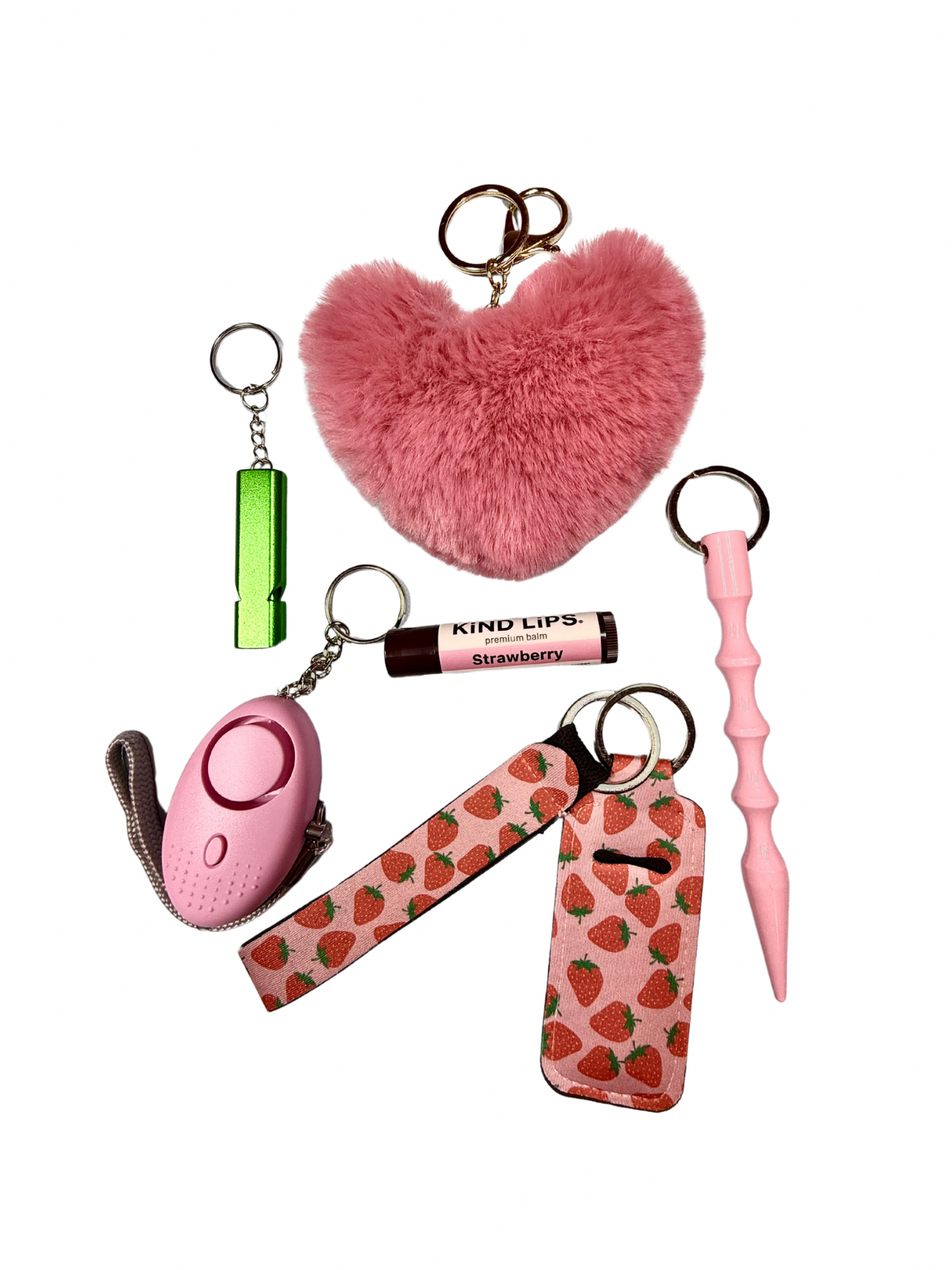 Berry Cute Mini – Strawberry Beauty & Safety Keychain