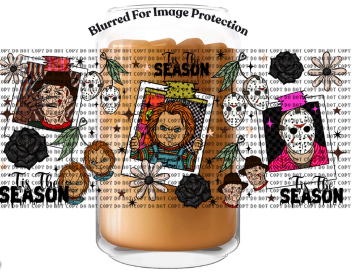 🎃 Halloween Mystery Glass Tumbler | 16 oz Bamboo Lid + Glass Straw
