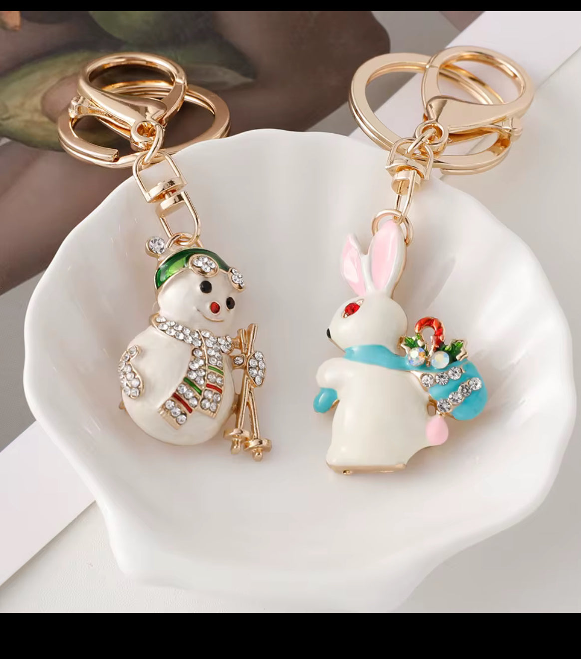 Frost Bunny Keychain
