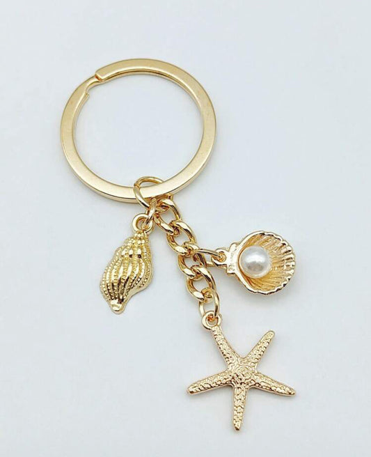 Starfish and Seashells Charm