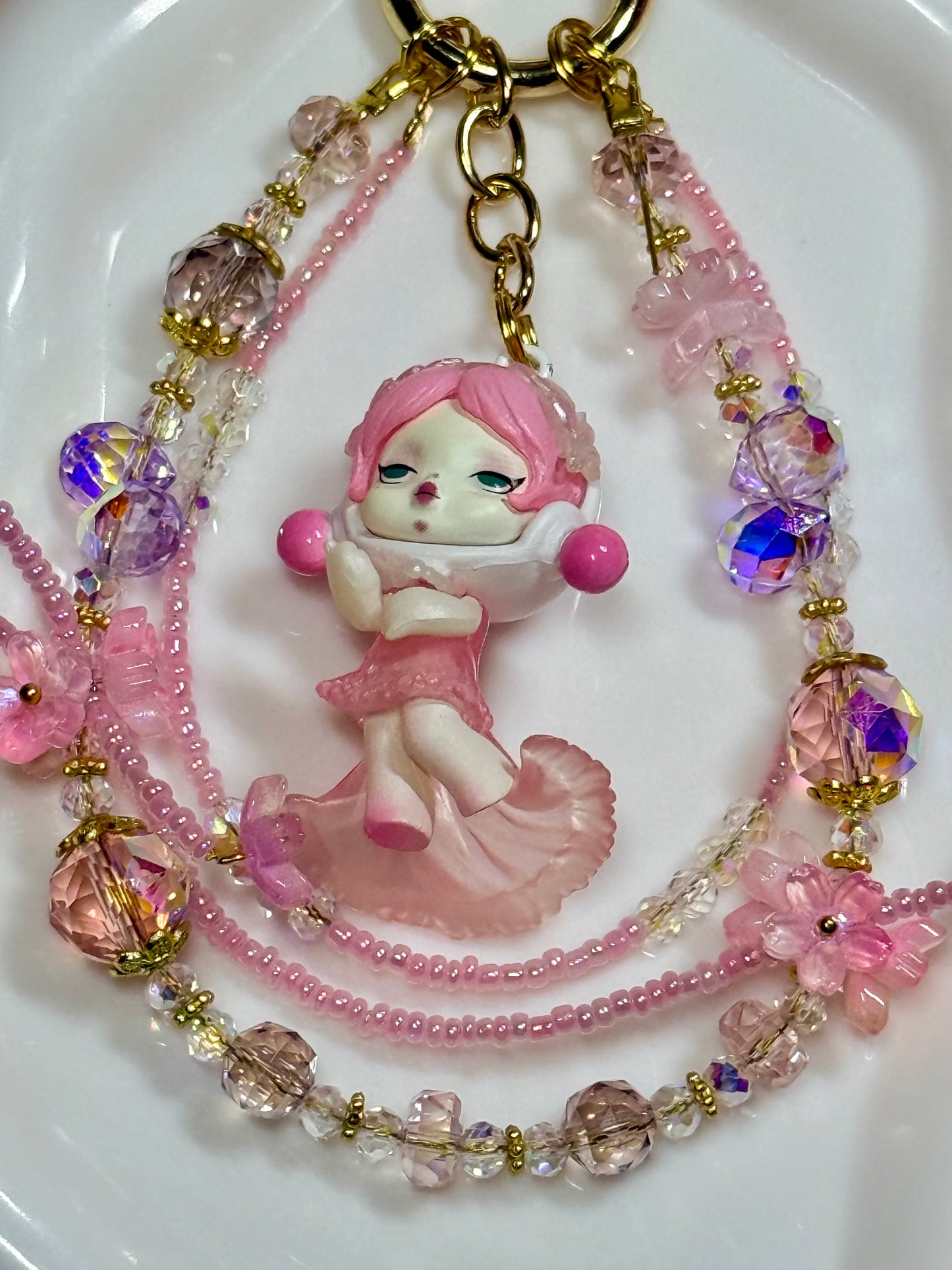 Panda Girl phone chain