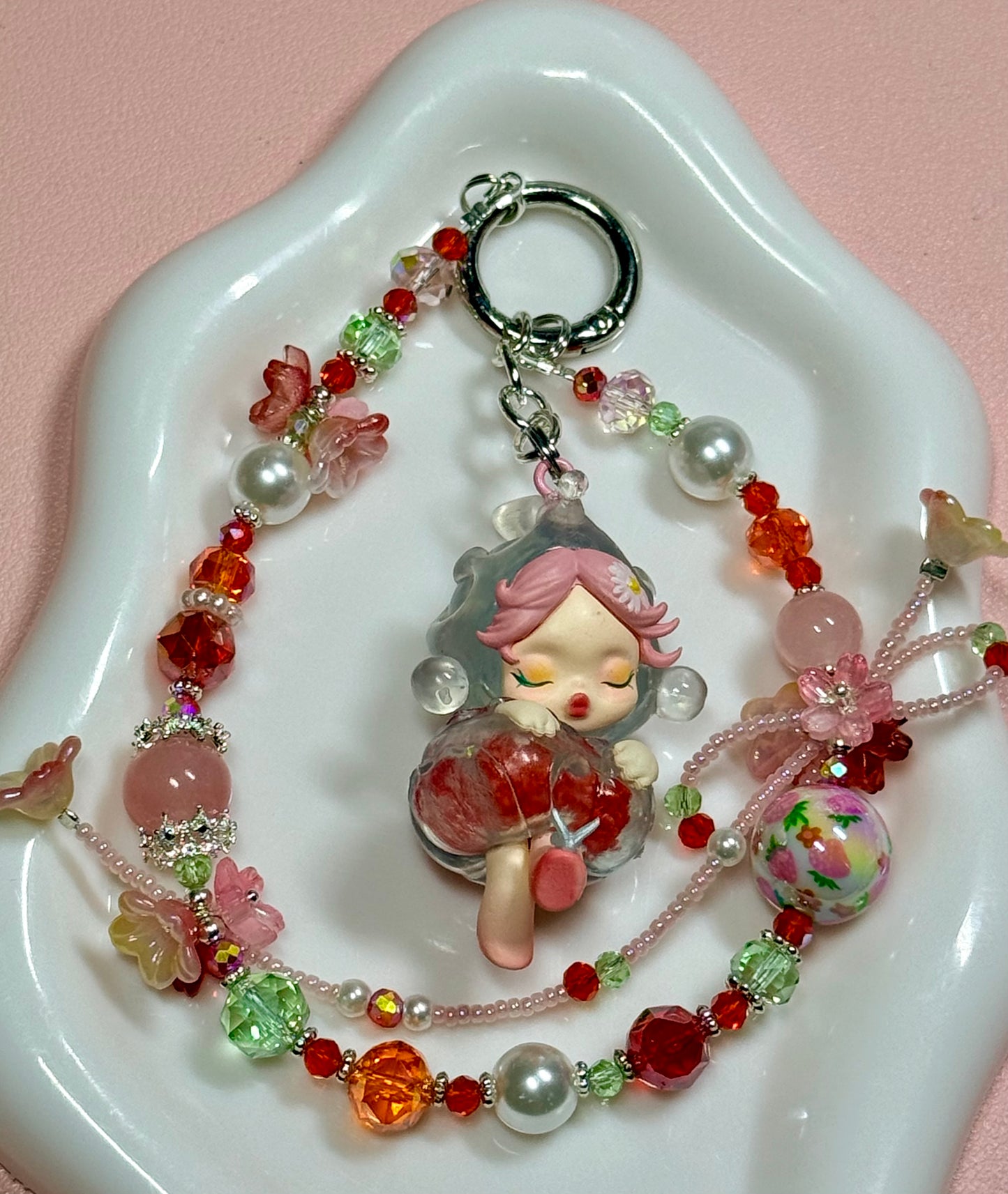 Panda Girl phone chain