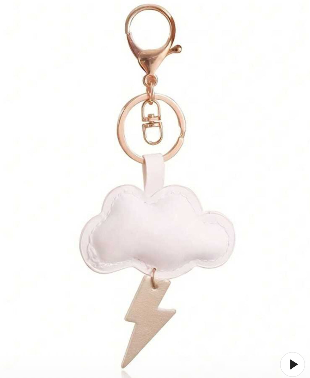 Cutie Lightning Cloud Keychain