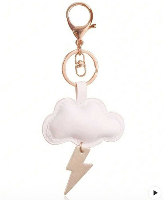 Cutie Lightning Cloud Keychain