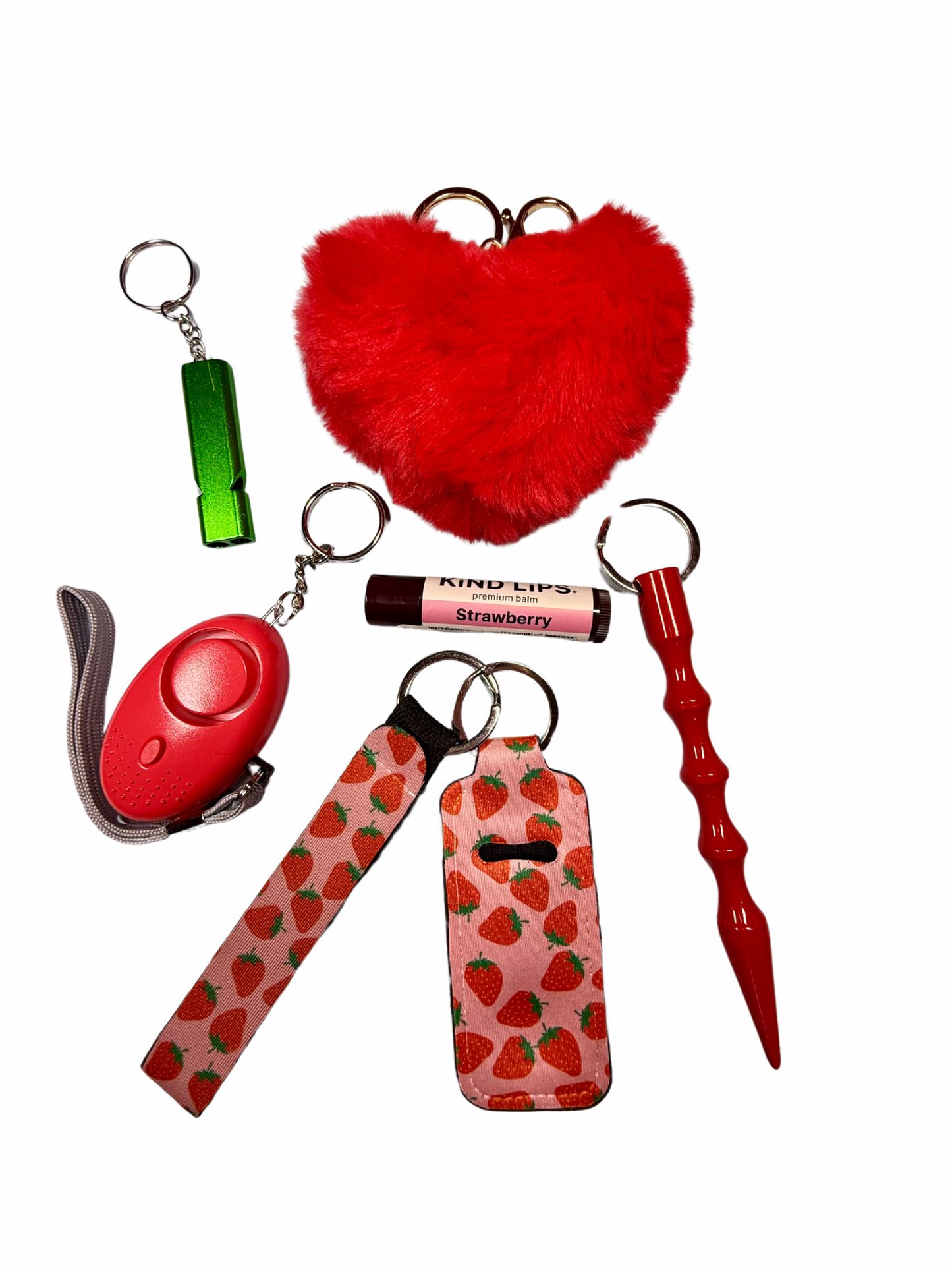 Berry Cute Mini – Strawberry Beauty & Safety Keychain